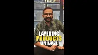 Layering process on skin | skin care | shorts