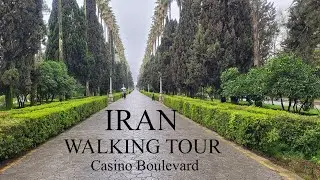 RAMSAR❤🌧_ IRAN WALKING TOUR 2022 |Walk on a rainy day on Casino Boulevard🌧 _بلوار کازینو(معلم) رامسر