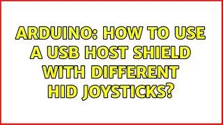 Arduino: How to use a USB host shield with different HID Joysticks?