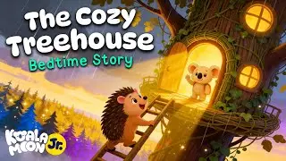 The Cozy Treehouse 🌳 🌧️ 💤 CUTEST Toddler Bedtime Story with Relaxing Baby Sleep Music 🎶