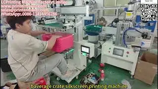beverage crate silkscreen printing machine