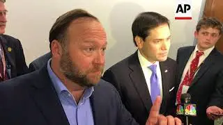 Marco Rubio and Alex Jones clash on Capitol Hill