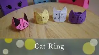 Origami Paper Cat Ring: Create an Adorable and Stylish Accessory | Step-by-Step Tutorial