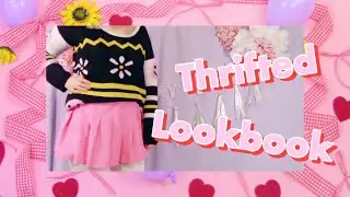 🎀 All Thrifted Girly 80s Kawaii Lookbook 🎀