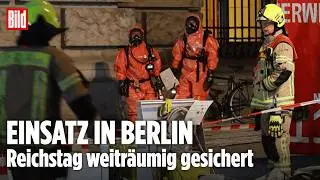 Berlin: Gasmelder schl&auml;gt Alarm! Feuerwehreinsatz im Reichstag