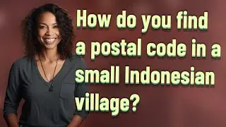 How do you find a postal code in a small Indonesian village?