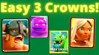 *BEST 3 CROWN DECK* in Clash Royale!! - Easy Wins with Elixir Golem Battle Healer Night Witch