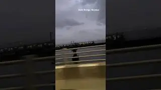 Train crossing Vasi Bridge #mumbai #travel #bikeride #rizz #rizzleshortvideo #spidermanmilesmorales