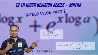 12th Maths Quick Revision Series - Integration Part 2 - Method of Substitution #hscmathematics