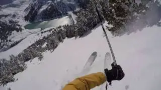Avalanche Escape Skier GoPro Incredible