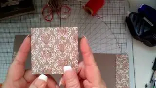 Small box made using candy cane lane DSP from stampin up and Baker's twine tfw xxx