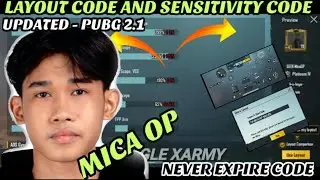Geek mica op control code & sensitivity code | Mica op sensitivity settings | PUBG 2.1 | Eagle XArmy