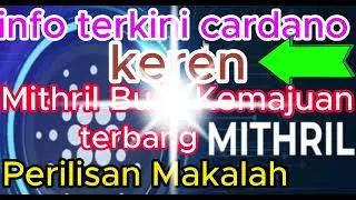 WHO RAJA KRIPTO CARDANO MAKIN MANTAP  Solusi Penskalaan Cardano, Mithril,