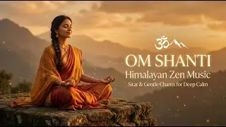 🕉️ Om Shanti | Himalayan Zen Music with Sitar & Gentle Chants for Deep Calm