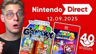 THE SUPER MARIO GALAXY MOVIE Trailer Live Reaction zur Nintendo Switch 2 Direct 12. September 2025