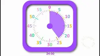 24-minute visual timer with countdown.