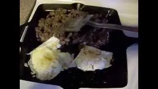 Refried Pinto Beans & Eggs In 11 Inch Square Camp Chef Skillet