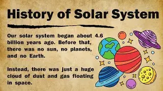 History of the Solar System 🌌|| Learn English Through Story Level 3 📖|| Graded Reader 🎧📚