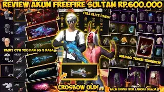 REVIEW AKUN FF HARGA 600 RIBU! DAPET FULL ELITE PASS DAN ITEM LANGKA?