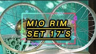 YAMAHA MIO RIM SET 17's | SILVER & YAGUSO RIOS