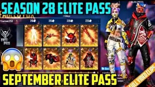 Free Fire Season 28 Elite Pass Full Review..