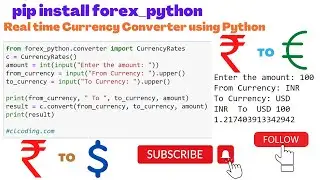 Day 26 : Real time Currency Converter using Python