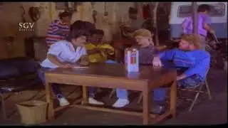 Jaggesh Comedy Scenes - Jaggesh gets excited to see foreigners comedy |  Shivanna Kannada Movie