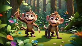 Five Cheeky Monkeys Learn to Add | Addition Song for Kids | Nursery Rhymes and Baby Songs