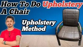 Office Chair Upholstery | How to Reupholstery a chair with Leather Right | Chair Restoration