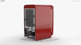 Smeg Small Refrigerator 3D model by 3DModels.org