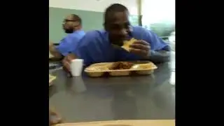Inside A California Prison Chow Hall During The Evening Meal