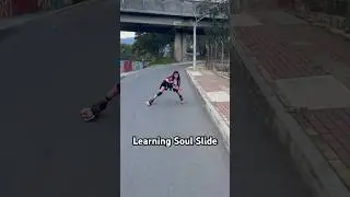 Learning Soul Slide - Inline Skating #inlinedownhill #inlineskating #rollerblading