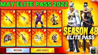 MAY ELITE PASS FREE FIRE 2022 | SEASON 48 ELITE PASS FULL REVIEW | FF MAY ELITE PASS 2022