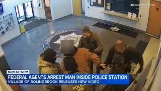 New video shows federal agents arrest man inside Bolingbrook Police Department lobby
