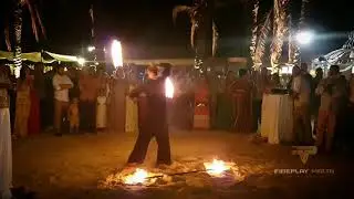 Fireplay Malta -  Fire Spinning Show @ Wedding, Hola Beach - Malta  (August 2019)