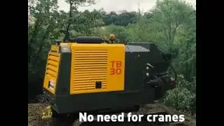 TB 30C crawler concrete pump working in France