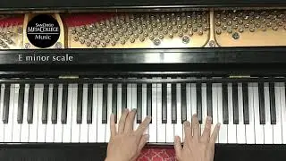 Scale and Primary Chords in E Harmonic Minor