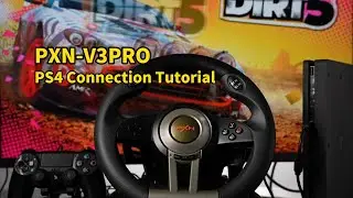 PXN V3 Pro Gaming Steering Wheel & PS4 Connection Tutorial