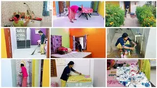 শীতের সকালে দেরি করে ঘুম থেকে উঠেও সময়ের মধ্যে রান্না করে ছেলেকে স্কুলে পাঠিয়ে Bedroom cleaningকরলাম