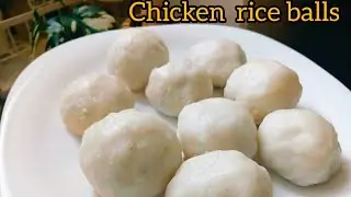 Chicken rice balls | chicken stuffed rice balls | steam cooked | healthy recipe | less oil recipe 