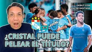 Cristal ganó en la tarde celeste. Gabriel Santana debutó con  gol. El análisis de Vicente Cisneros 