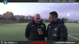Mr. Tavolino. Real Ragusa (0) - (2) Esasport Grammichele. campionato di 3^ categoria RG. 14/12/2025