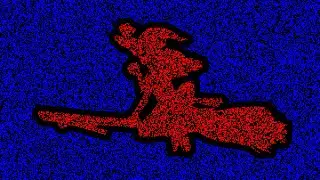 Bad Apple but it's a Chromostereopsis illusion