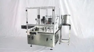 Perfume bottles filling crimping machine rotary liquid cosmetics packaging line 香水全自動包裝線