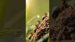 Ant Legion Marches Up the Hill