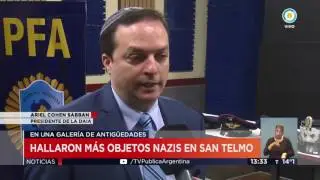 TV P&uacute;blica Noticias - Hallaron m&aacute;s objetos nazis en San Telmo
