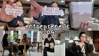new inventory, event planning meetings, learning to accept help | productive solo entrepreneur vlog
