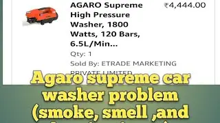 Do not buy Agaro car washer(burning issue-smoke , heating problem)@craft8415