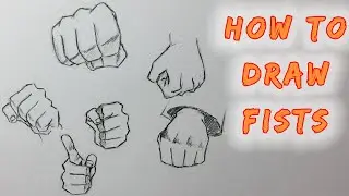EASY WAY to draw Manga Fists - Step by Step Tutorial