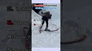 Ranking best funniest skiing moments #funny #skiing #percer  #snowboarding #gaming #memes